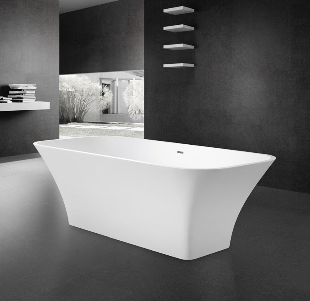 獨立浴缸｜Bovit 雲晶石浴缸系列 人造石浴缸(霧面) MFC1023｜風尚精品衛浴