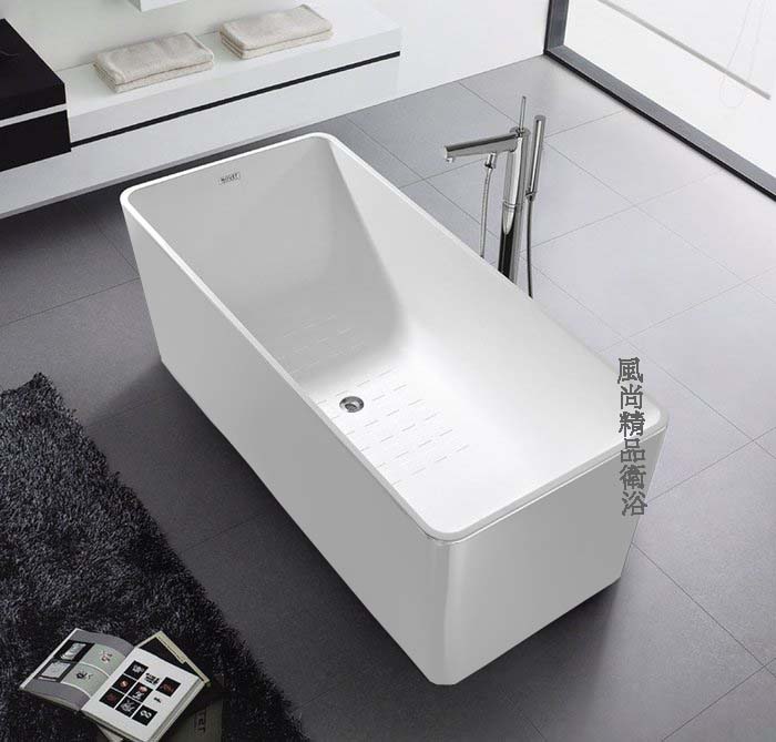 獨立浴缸｜Bovit 雲晶石浴缸系列 人造石浴缸(霧面) MFC1025｜風尚精品衛浴