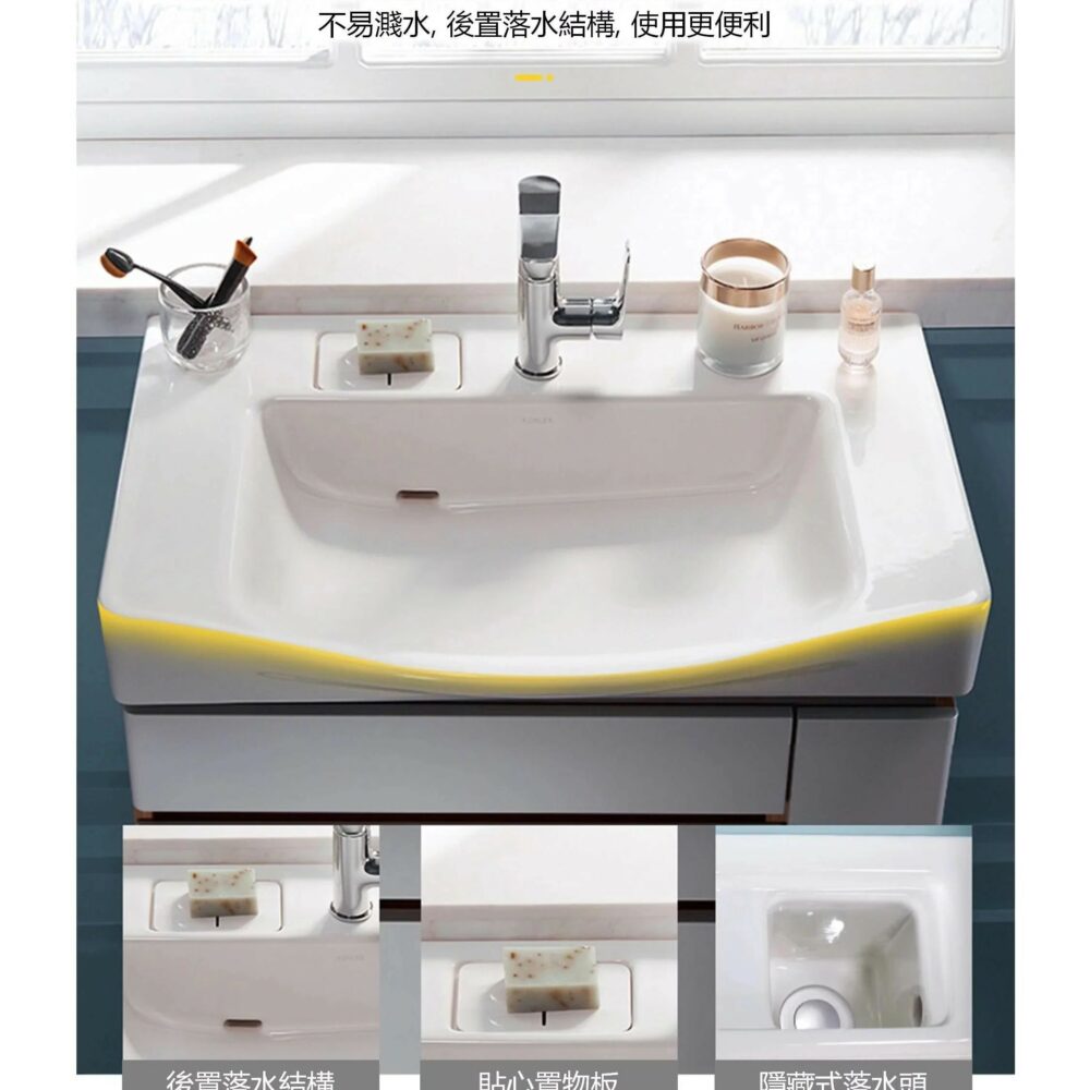 浴室防水收納櫃｜KOHLER-100cm浴櫃-Family Care，K-31503T｜風尚精品衛浴